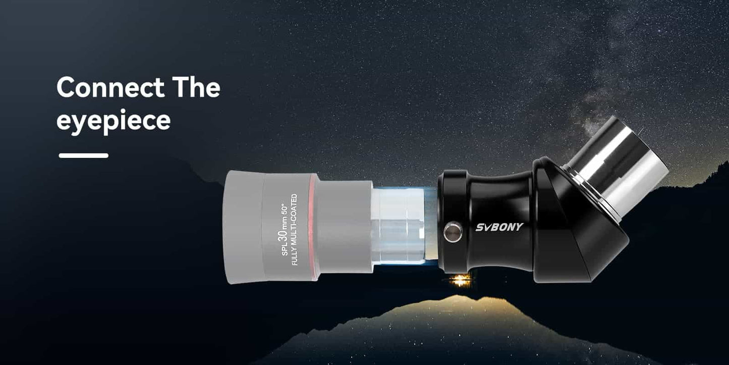 Morró Diagonal d'Imatge Corregida SV222 1,25 polzades amb FMC i Revestiment de Fase per Telescopi Refractor - SVBONY