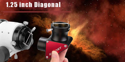 SVBONY Mirall Diagonal a 90 graus de 2 polzades amb Adaptador de 1,25 polzada