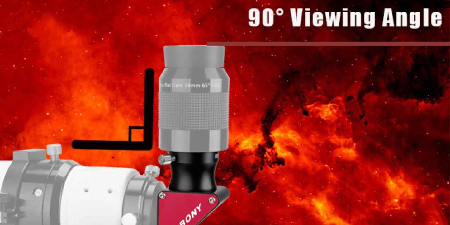 SVBONY Mirall Diagonal a 90 graus de 2 polzades amb Adaptador de 1,25 polzada