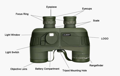 Jumelles Militares 7x50 con Compás y Telemetro - Svbony