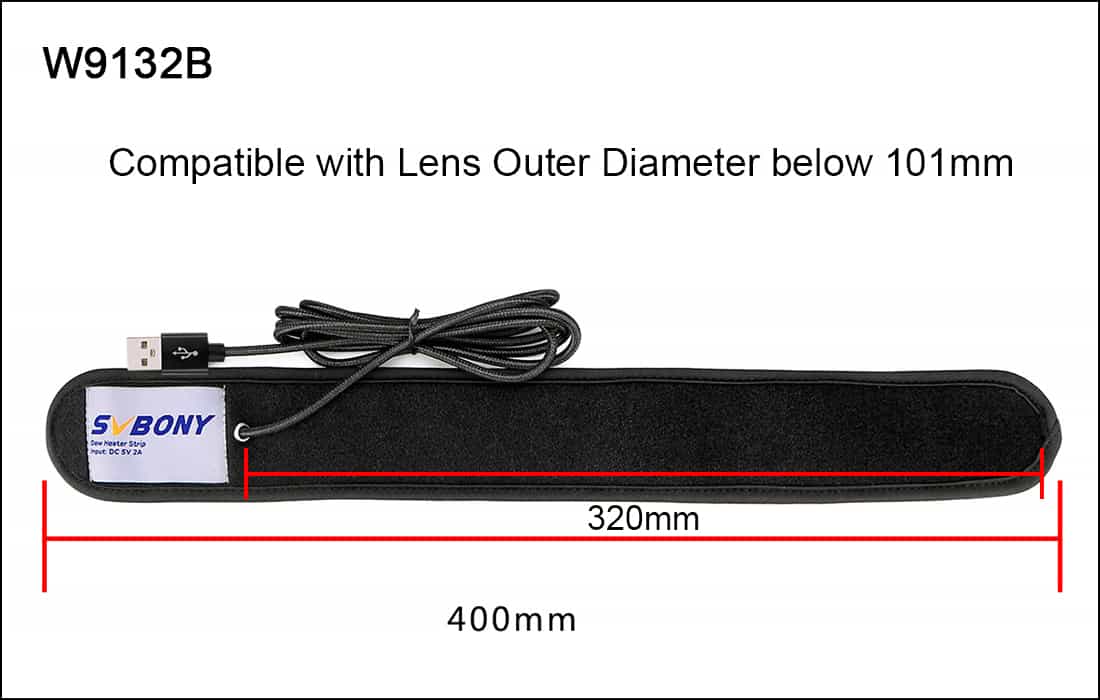 Banda Riscaldante Antifog SVBONY SV172 320mm per Telescopi e Obiettivi