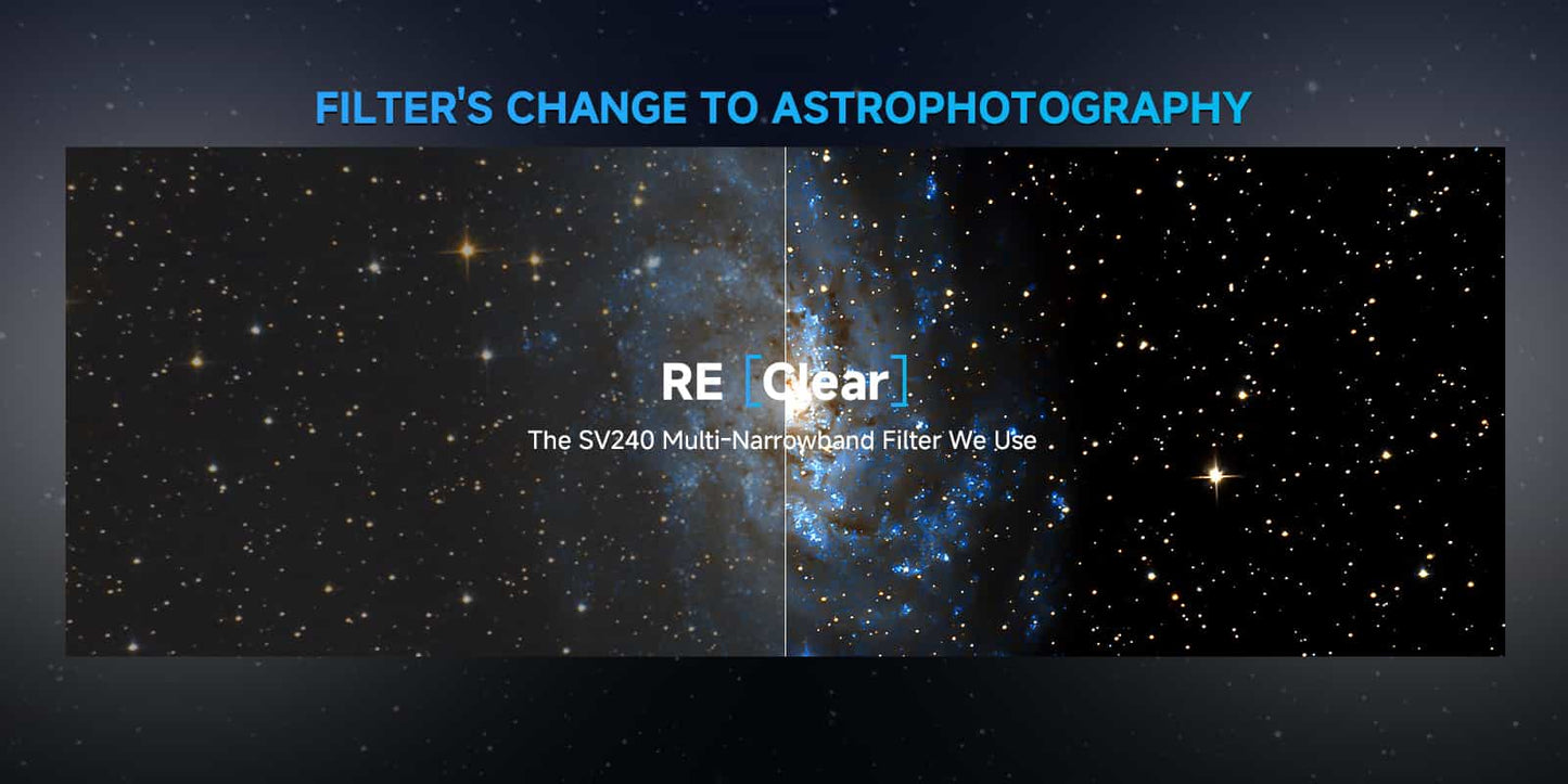 SV240 Multi-Narrowband Filter for Urban Astrophotography - SVBONY