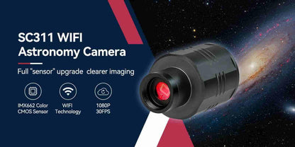 Câmera de Astronomia WiFi SC311 IMX662 para Astrofotografia Planetária e EAA - SVBONY