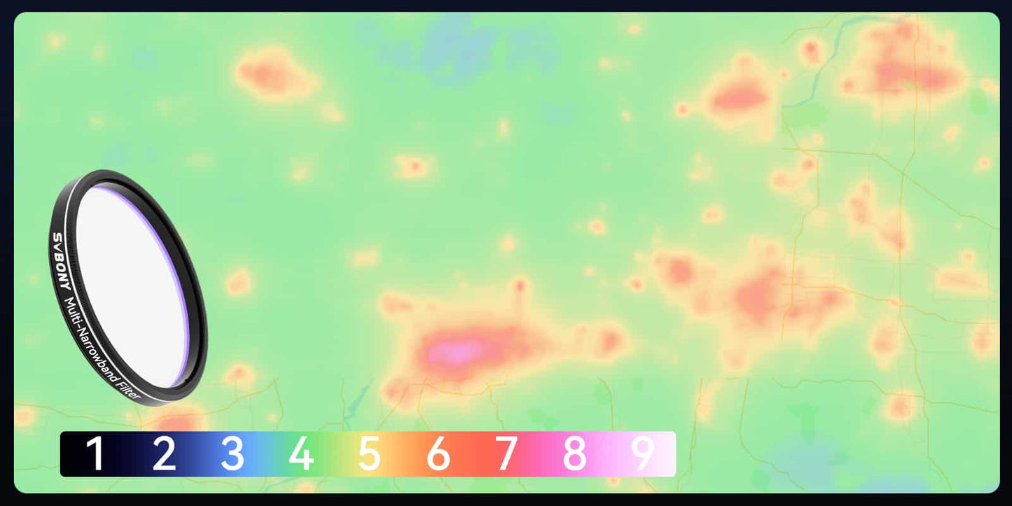 SV240 Multi-Narrowband Filter for Urban Astrophotography - SVBONY