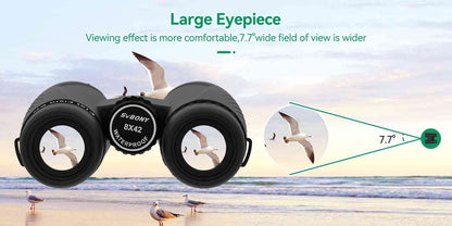 Jumelles 8x42 ED Champ Plat Étanches IP67 avec Prismes BaK-4 - SA205