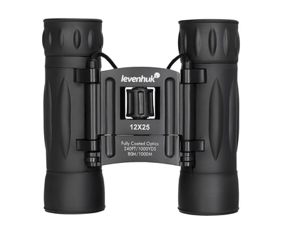 Jumelles compactes 12x25 Atom pour voyage - Levenhuk