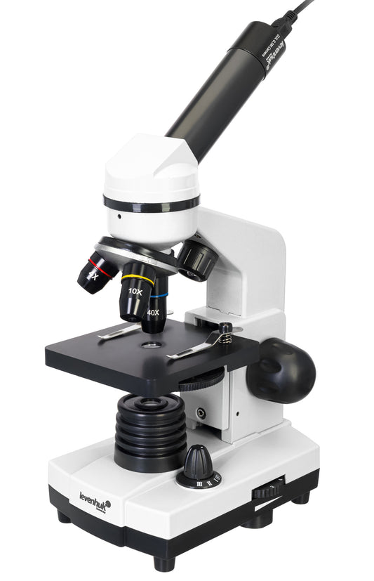 Microscope numérique 40x–400x avec caméra 0,3 Mpx Moonstone – Levenhuk Rainbow D2L