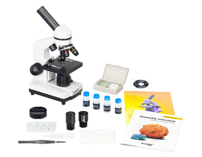 Microscope numérique 40x–400x avec caméra 0,3 Mpx Moonstone – Levenhuk Rainbow D2L