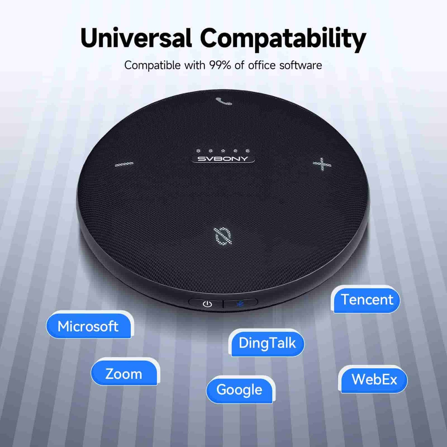 Microfono Bluetooth Omni-Direzionale SVHub Omni2 per Conferenze di Comunicazione Senza Confini - Per l'Ufficio Intelligente AI