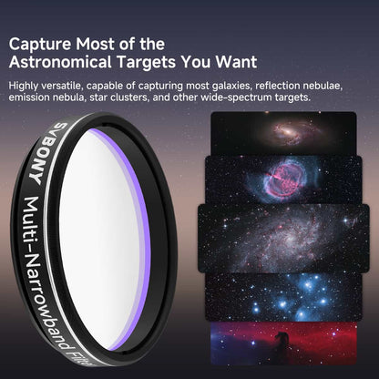 Filtre Multi-Narrowband SV240 1,25'' pour astrophotographie urbaine