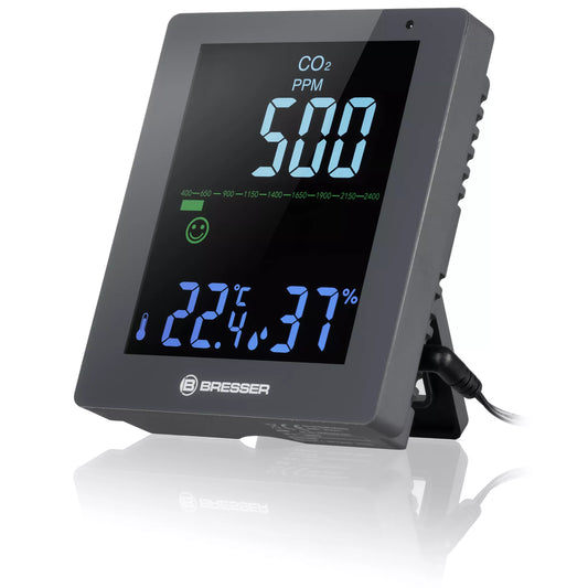 Moniteur de qualité de l'air CO2 Smile gris