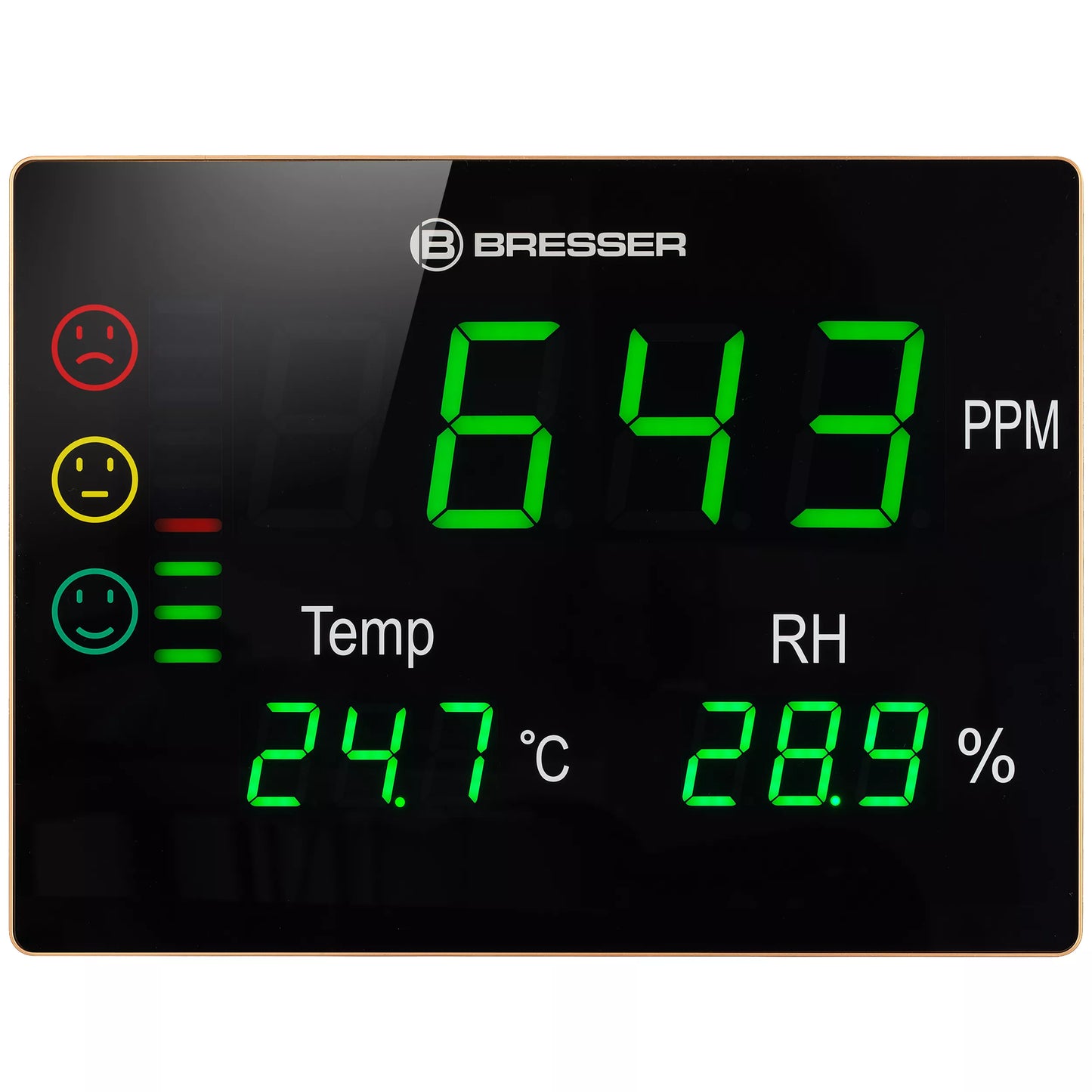 Moniteur de qualité de l'air CO2 Smile XXL - Bresser