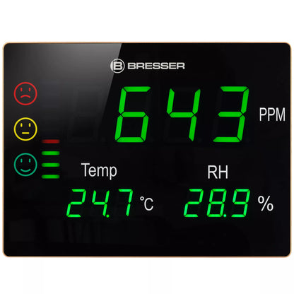 Moniteur de qualité de l'air CO2 Smile XXL - Bresser