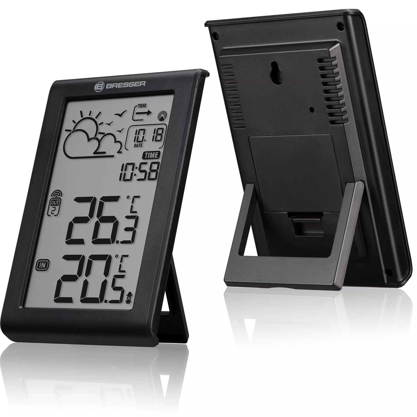 Stoties meteorologijos Meteo Temp W su DCF radijo signalu