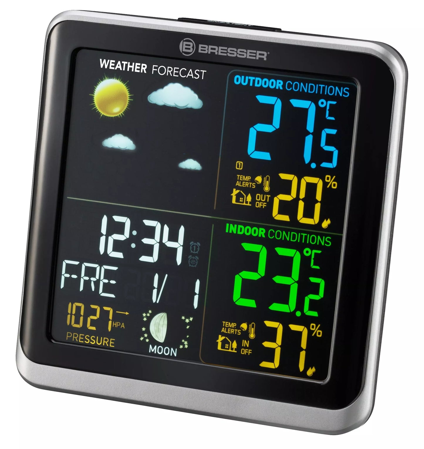 Stazione Meteorologica BRESSER ClimaTemp TB con Schermo LCD a Colori - Bresser