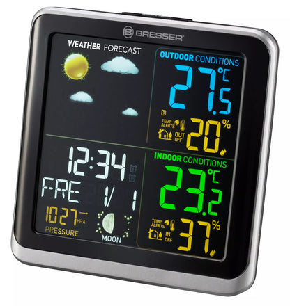 Stazione Meteorologica BRESSER ClimaTemp TB con Schermo LCD a Colori - Bresser