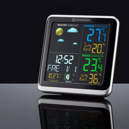 Stazione Meteorologica BRESSER ClimaTemp TB con Schermo LCD a Colori - Bresser