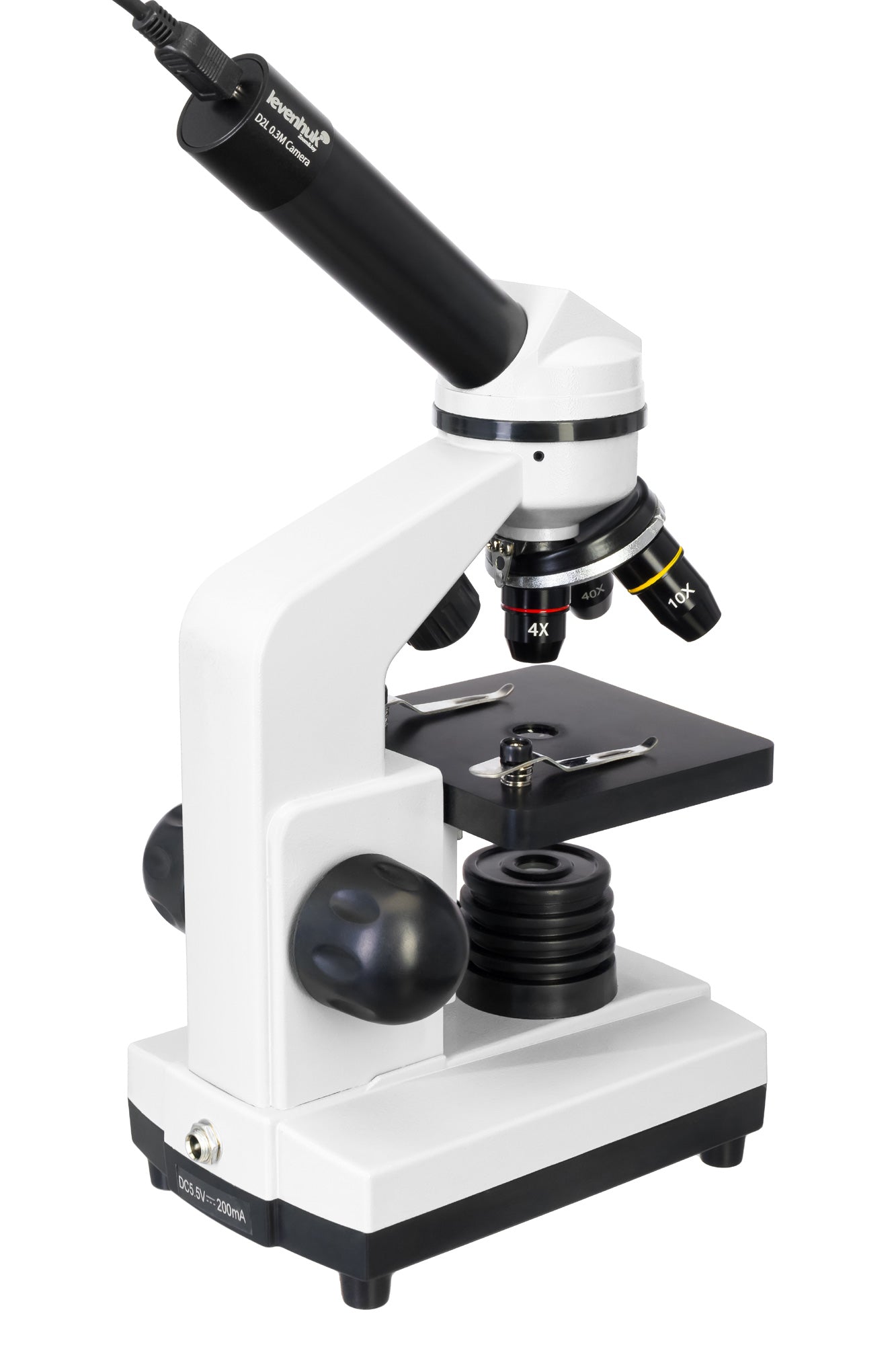 Microscope numérique 40x–400x avec caméra 0,3 Mpx Moonstone – Levenhuk Rainbow D2L