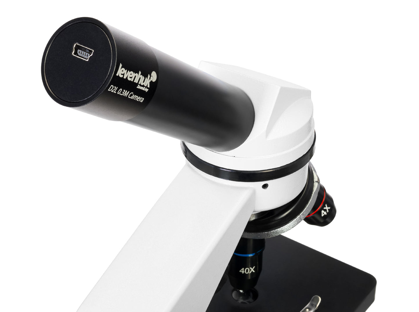 Microscope numérique 40x–400x avec caméra 0,3 Mpx Moonstone – Levenhuk Rainbow D2L