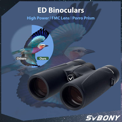 SV202 Binoculares de Alto Rendimiento con Cristales ED y Prisma BaK-4 - Modelos 8x32, 10x42, 10x50 - SVBONY
