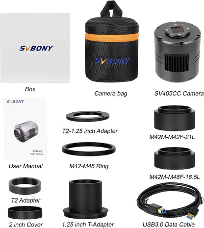 SV405CC Caméra Couleur Refroidie TEC 11.7MP - SVBONY - Astronomy Store