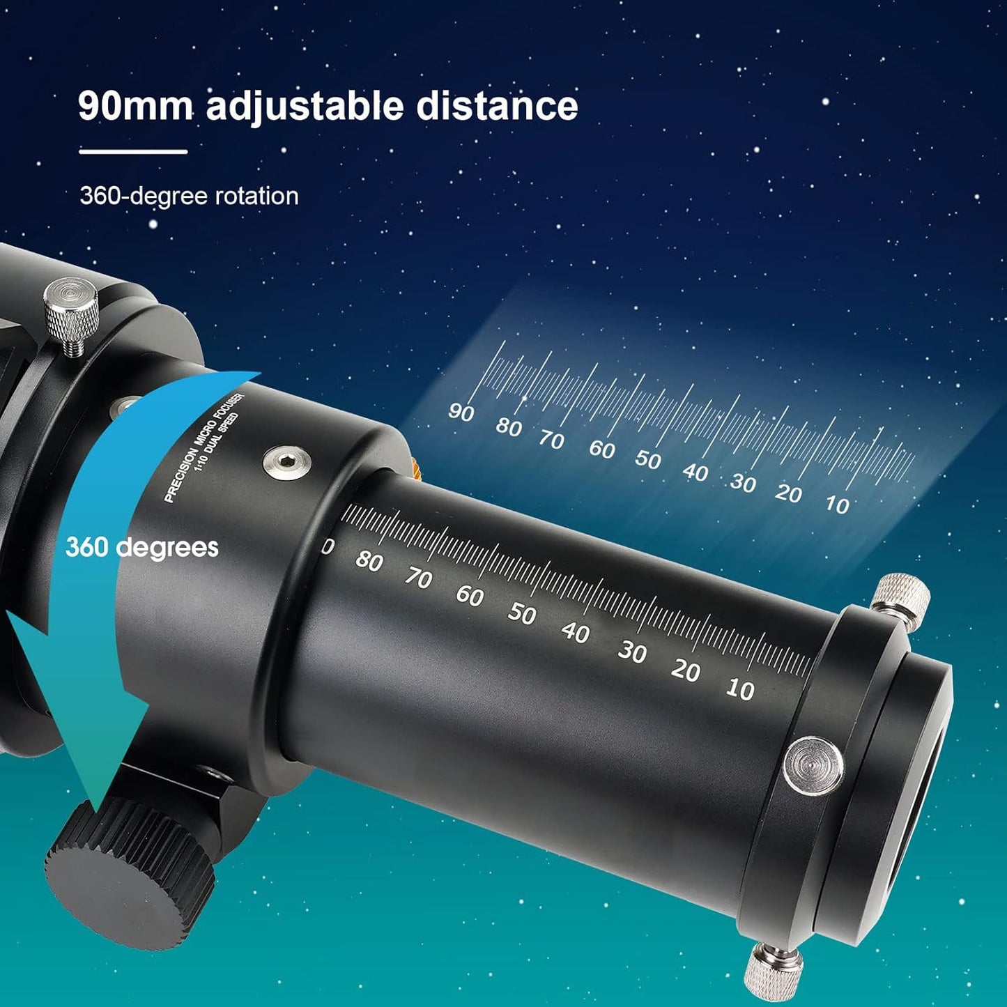 Télescope Astronomique SV48P 90mm f/5,5 avec Objectif ED et Focuser Double Vitesse