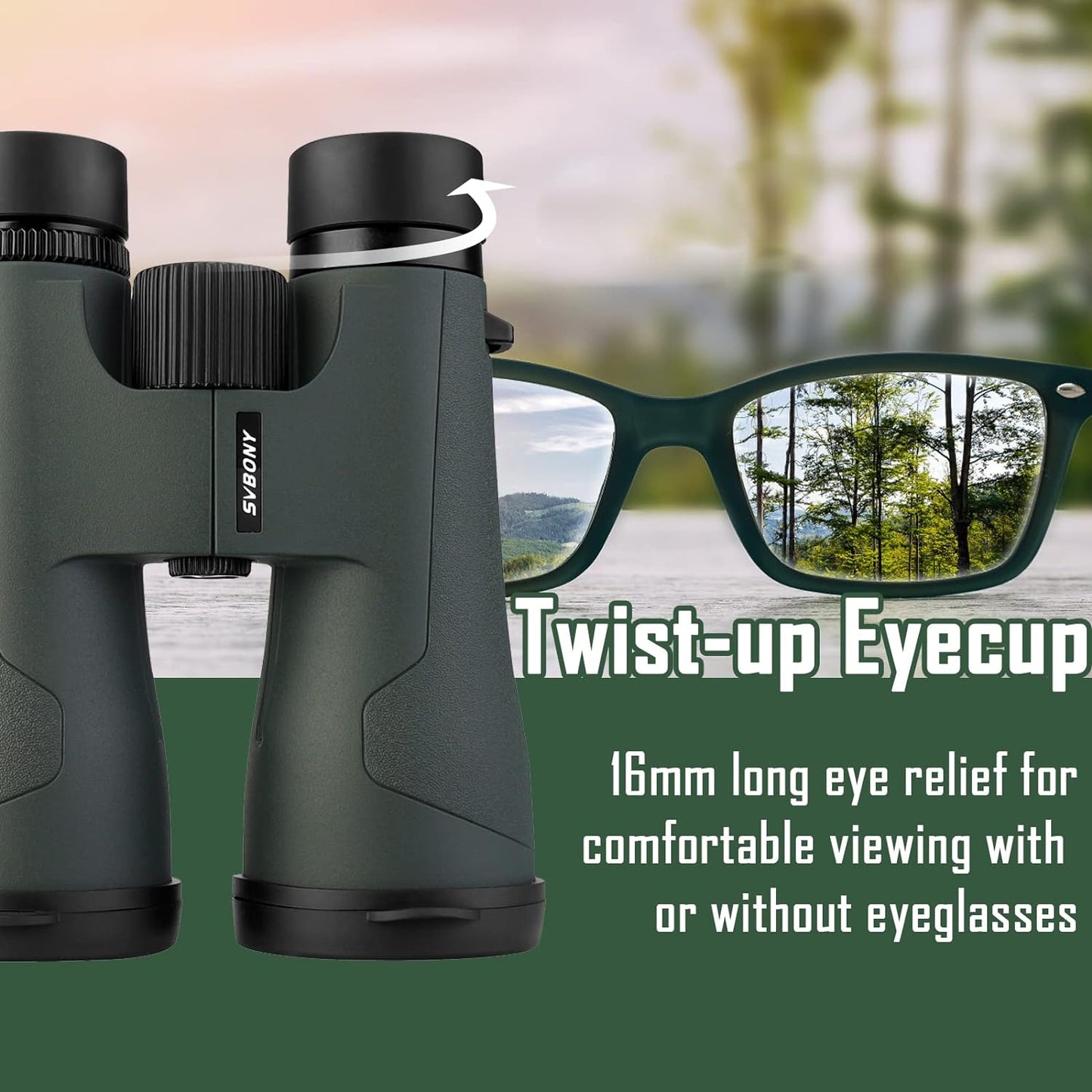 SA203 12x50 Binoculars for Long-Range Observation with BAK4 Prisms and Multi-Coated Lenses