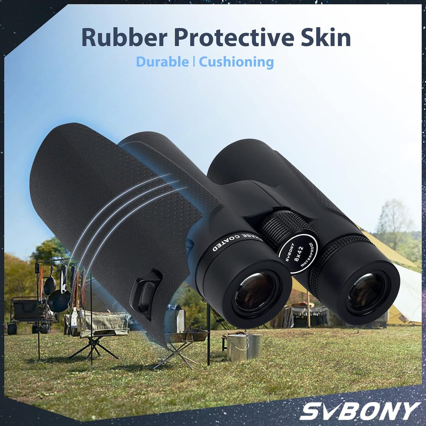 SV202 Binoculares de Alto Rendimiento con Cristales ED y Prisma BaK-4 - Modelos 8x32, 10x42, 10x50 - SVBONY