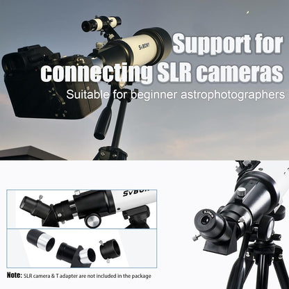 Télescope SVBONY SV501P pour Observation Terrestre et Céleste - Astronomy Store