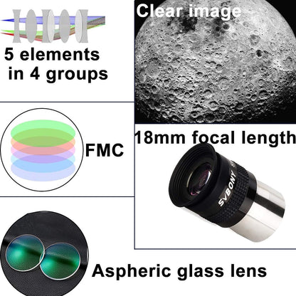 Oculaires Svbony SV136 72°