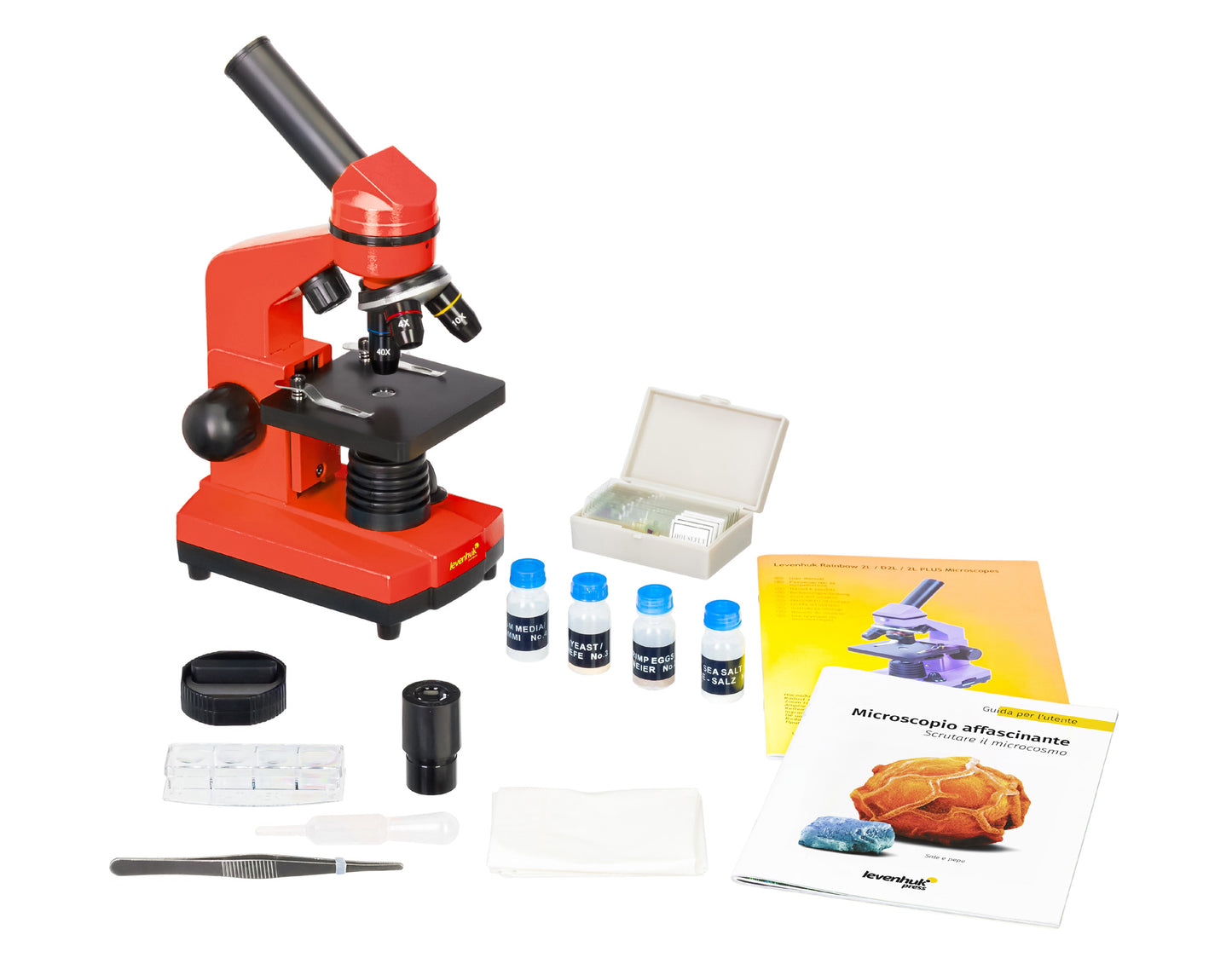 Microscope pour la biologie Rainbow 2L avec kit K50 Levenhuk