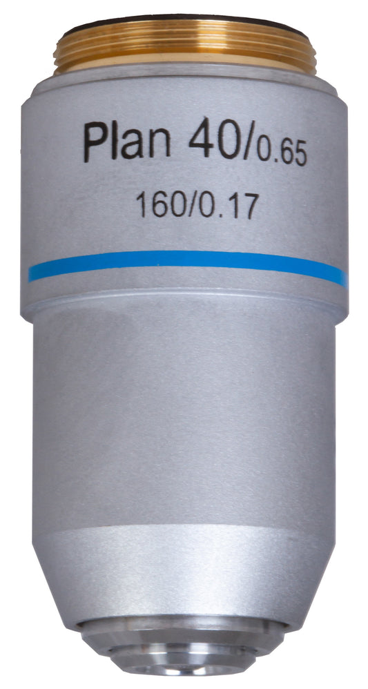 Objectif plan achromatique 40x pour microscope Levenhuk MED