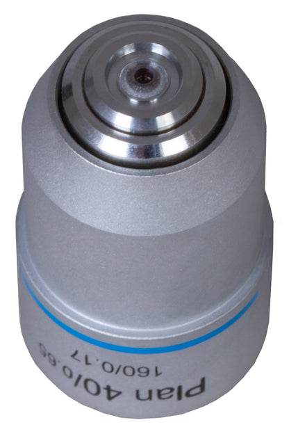 Objectif plan achromatique 40x pour microscope Levenhuk MED