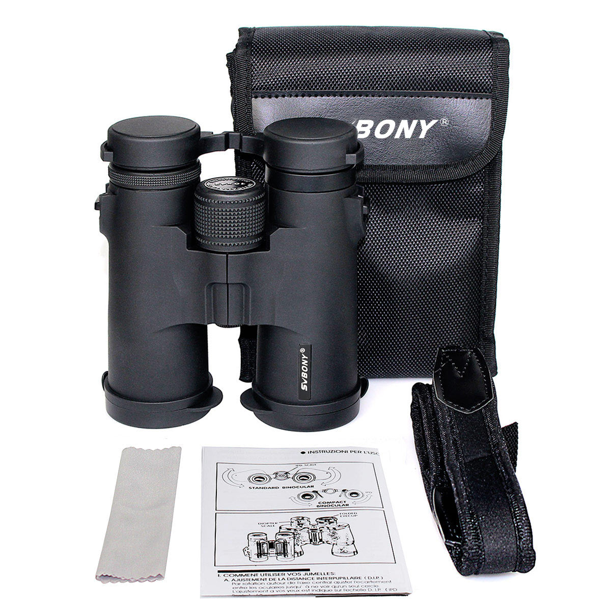 Binocolo Svbony SV21 10x42 con Ampio Campo Visivo - Svbony