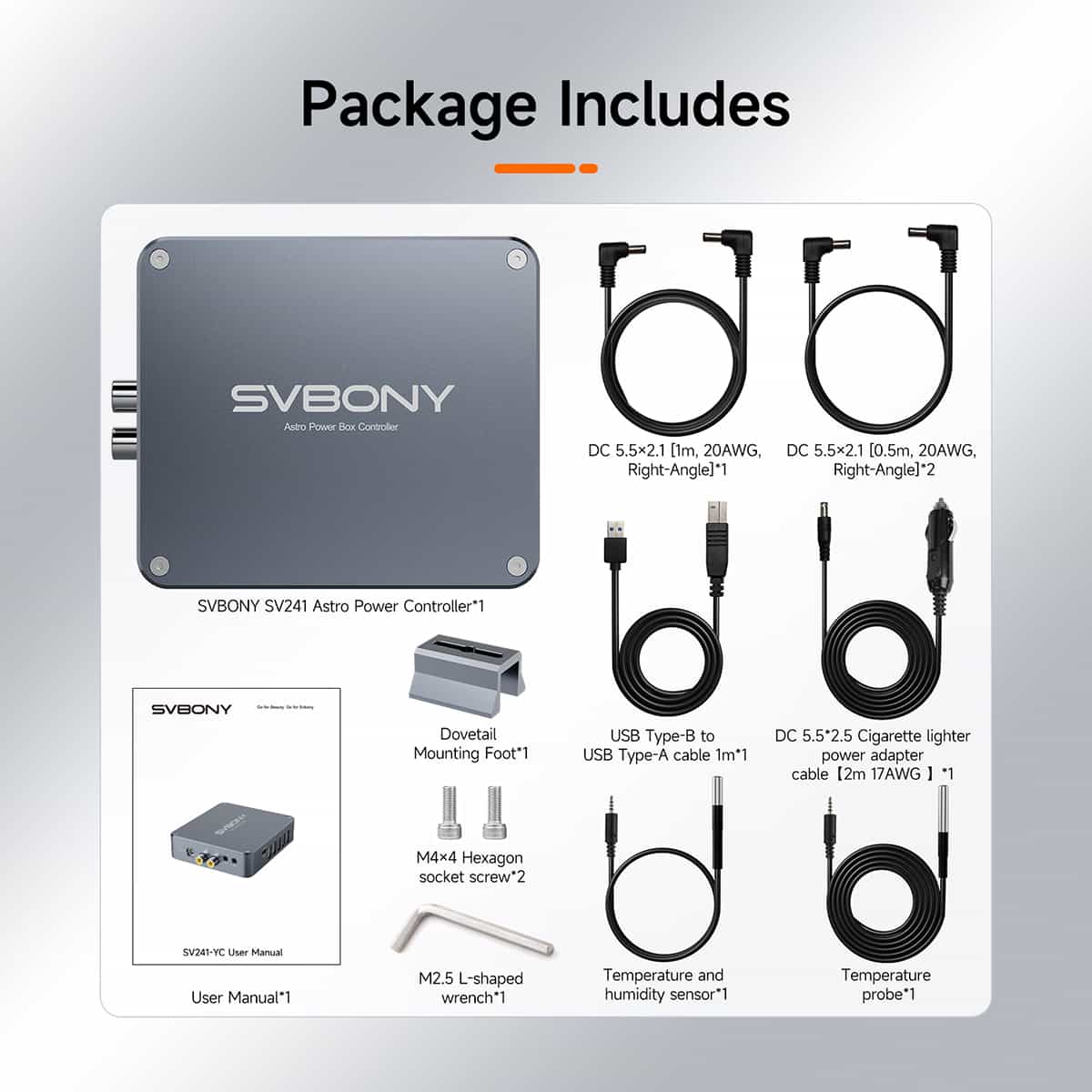 Contrôleur d’Alimentation à Distance SV241 pour l’Astronomie - SVBONY