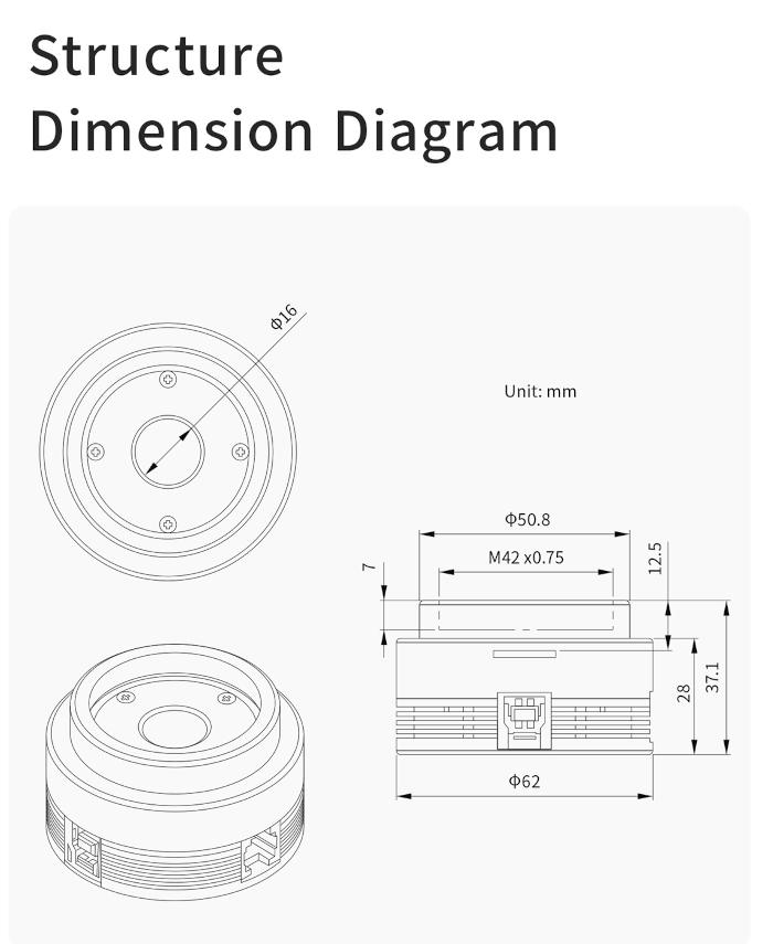 Câmera colorida ZWO ASI676MC com sensor CMOS IMX676 - ZWO