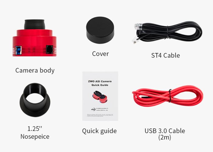 ZWO ASI678MM Monochrome Camera - High Sensitivity for Planetary and Assisted Visual Imaging