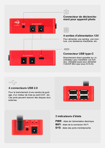 ASIAIR Mini Camera Control Box for Astrophotography - ZWO