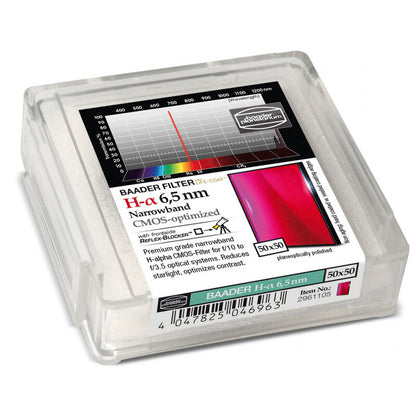 Filtre H-alpha CMOS Narrowband 50x50 mm pour l'astronomie - Baader