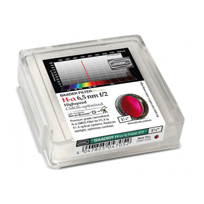Filtre H-alpha CMOS f/2 Highspeed 31,8 mm pour observation et astrophotographie - Baader
