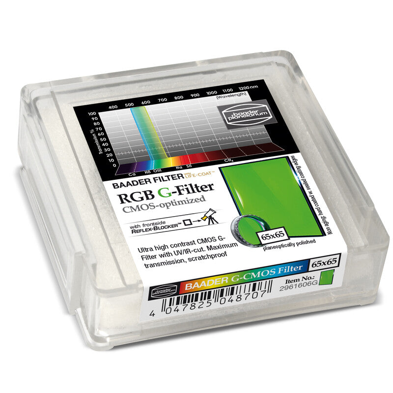 Filtre RGB-G CMOS Baader 65x65 mm pour Photographie et Observation