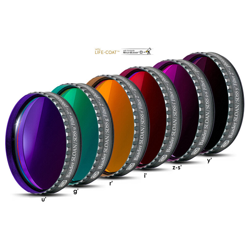 Filtre Photométrique SLOAN/SDSS (ugriz') 2" pour Observation et Photographie - Baader