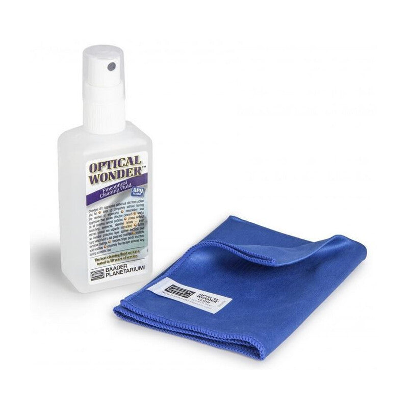 Liquide de Nettoyage Optique Optical Wonder 100 ml avec Chiffon - Baader