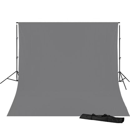 Supporto BR-D23 e sfondo in tessuto grigio 3 x 6 m - Bresser