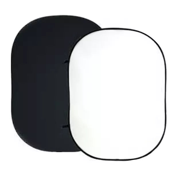 Fond photo pliable double face noir/blanc 180 x 240 cm Bresser BR-3