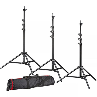 Kit de 3 trépieds d’éclairage 240 cm avec étui Bresser BR-TP240 PRO-1