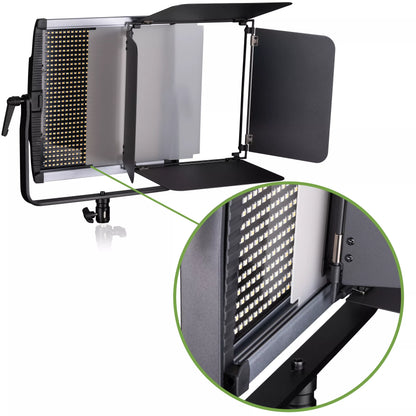 Kit de 3 panneaux LED Bi-Color 100 W avec DMX, télécommande et sac BRESSER BR-S100B PRO
