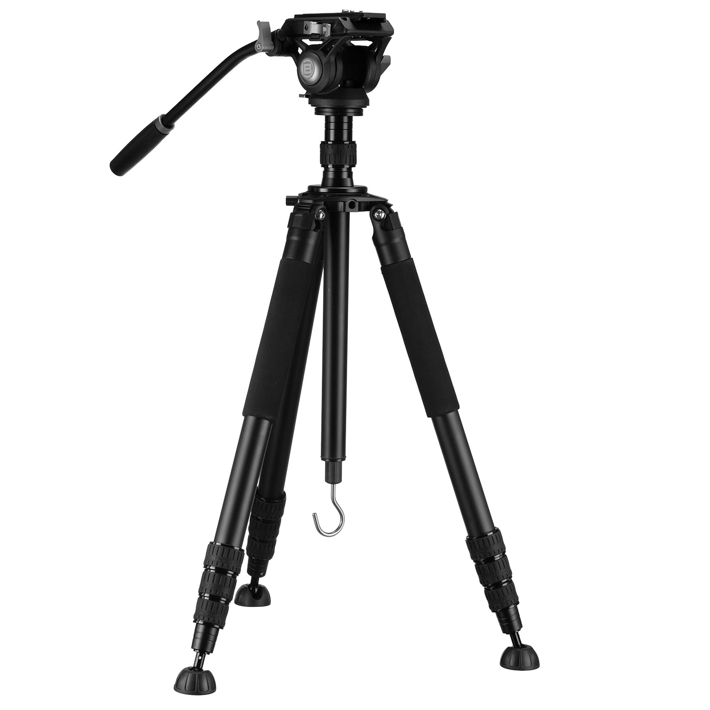 Treppiede BX-10 Pro con testa fluida panoramica e inclinabile – carico 10 kg, altezza 216 cm - Bresser