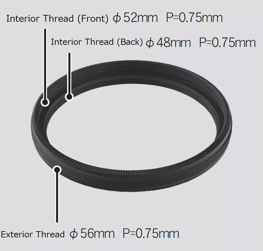 Adaptador de Filtro M56 Vixen para Filtros M48mm e M52mm - Vixen