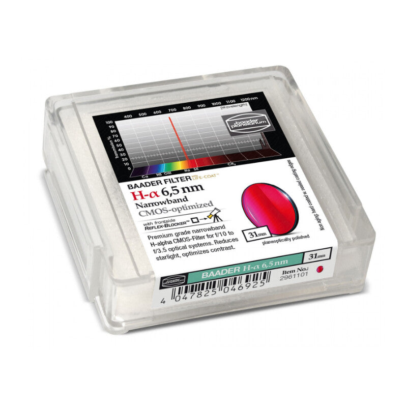 Filtre H-alpha CMOS Narrowband 31 mm pour l'astronomie - Baader